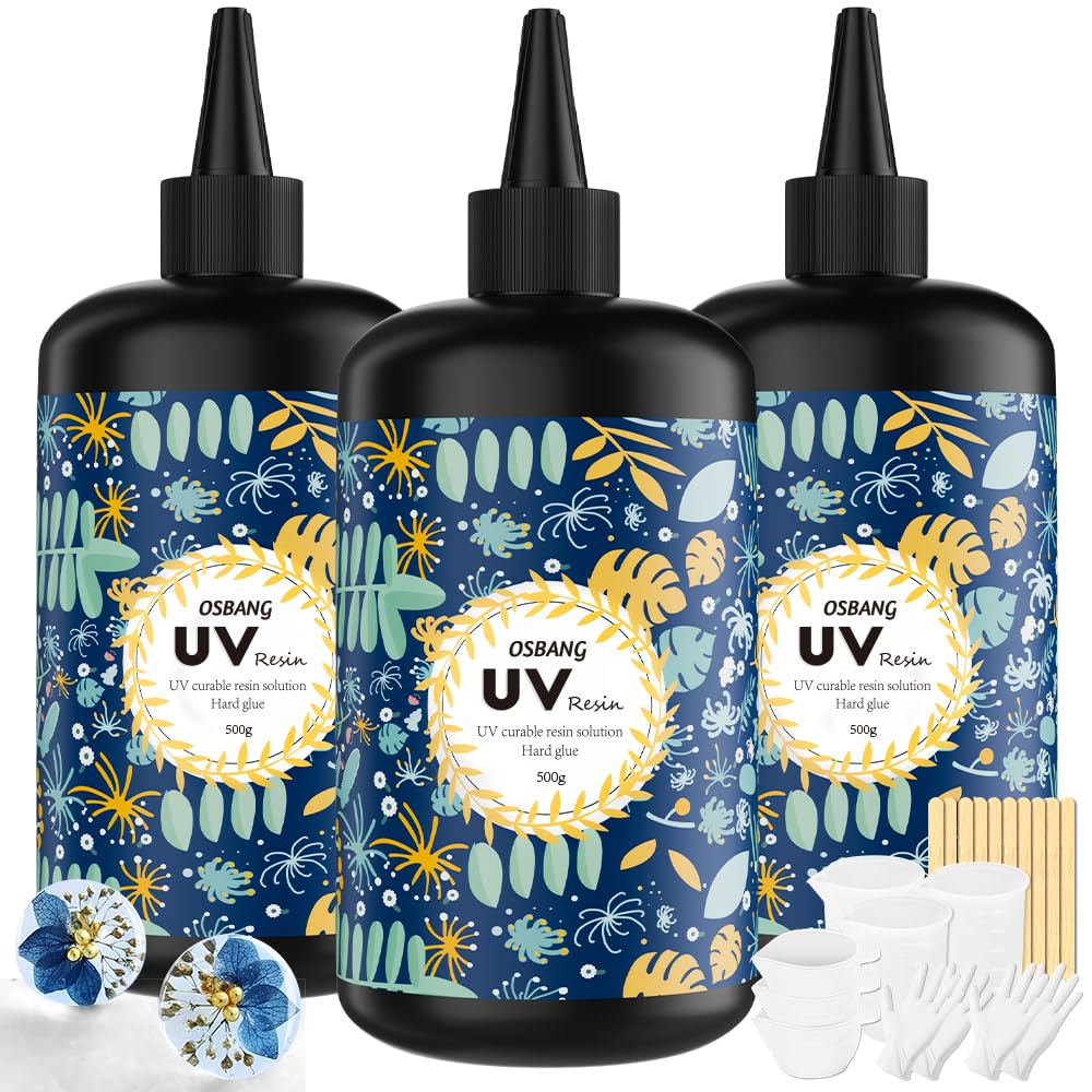 Crystal Clear Hard UV Resin Upgraded Formula Ultraviolet Fast Curing for Jewelry Making Craft Decoration, Hard Transparent Glue Solar Cure Sunlight Activated Resin (100g)