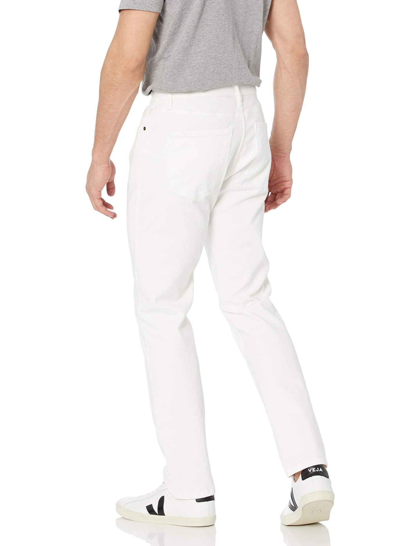 Amazon Essentials Men's Athletic-Fit Stretch Jeans - Bright White, 30W x 29L