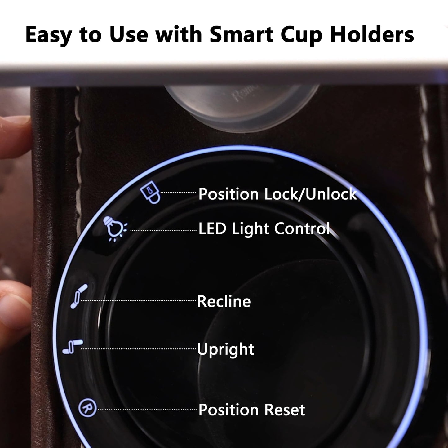 JIKFRIMA Power Zero Gravity Recliner Chair for Adults Breathable Leather Electric Recliners Adjustable Home Theater Seating with Smart Cup Holders, USB Ports, Hidden Arm Storage, Tray Table