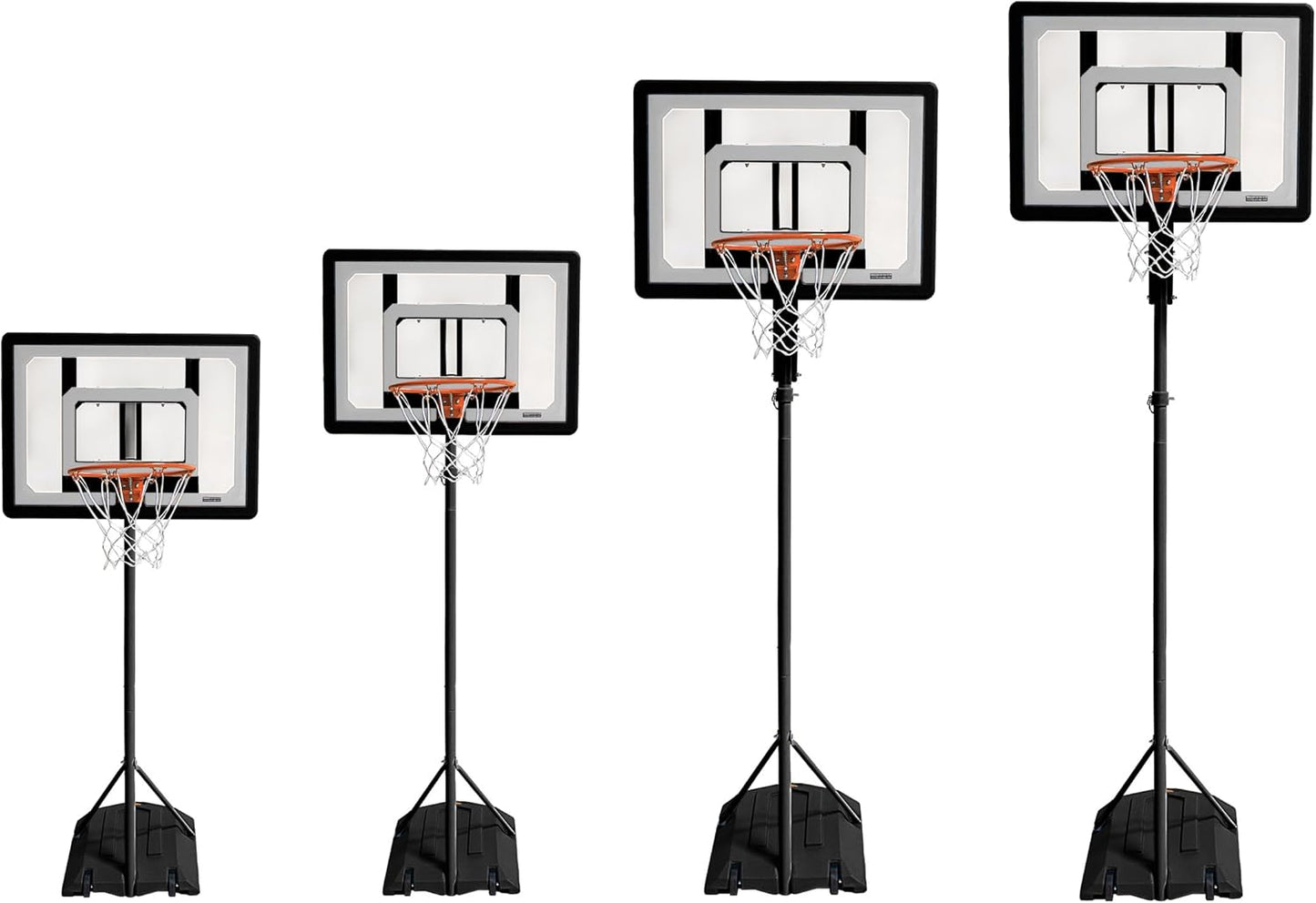 SKLZ Pro Mini Hoop Outdoor Basketball System with Adjustable-Height Pole and 7-Inch Ball, HP08-000