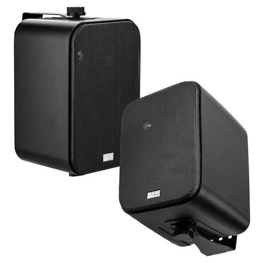 OSD 4" Outdoor Patio Speaker Pair 80W, IP54 Weather Resistant, Aluminum Grilles Black AP450