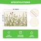 Artoid Mode Antique Herbs and Wild Flowers Summer Placemats Set of 4, 12x18 Inch Seasonal Wildflower Spring Table Mats for Party Kitchen Dining Decoration