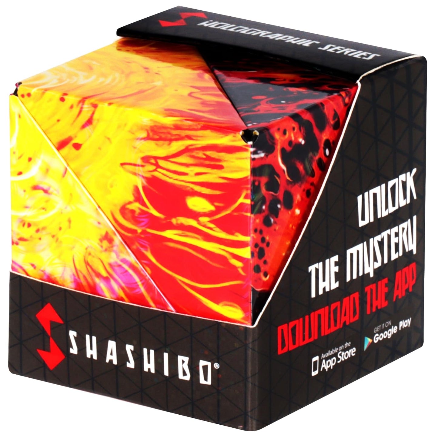 SHASHIBO Shape Shifting Box - STEM Magnetic Fidget Cube That Transforms Into Over 70 Shapes, Download Fun in Motion Toys Mobile App (Water Color)