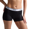 Woxer Womens Boxers - Star 3" Boy Shorts Underwear for Women - Boxers for Women Black