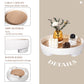 Decorative Tray Coffee Table Tray Round Trays for Home Decor Bathroom Counter Tray Perfume Organizer for Dining Table, Dresser, Kitchen, Large White