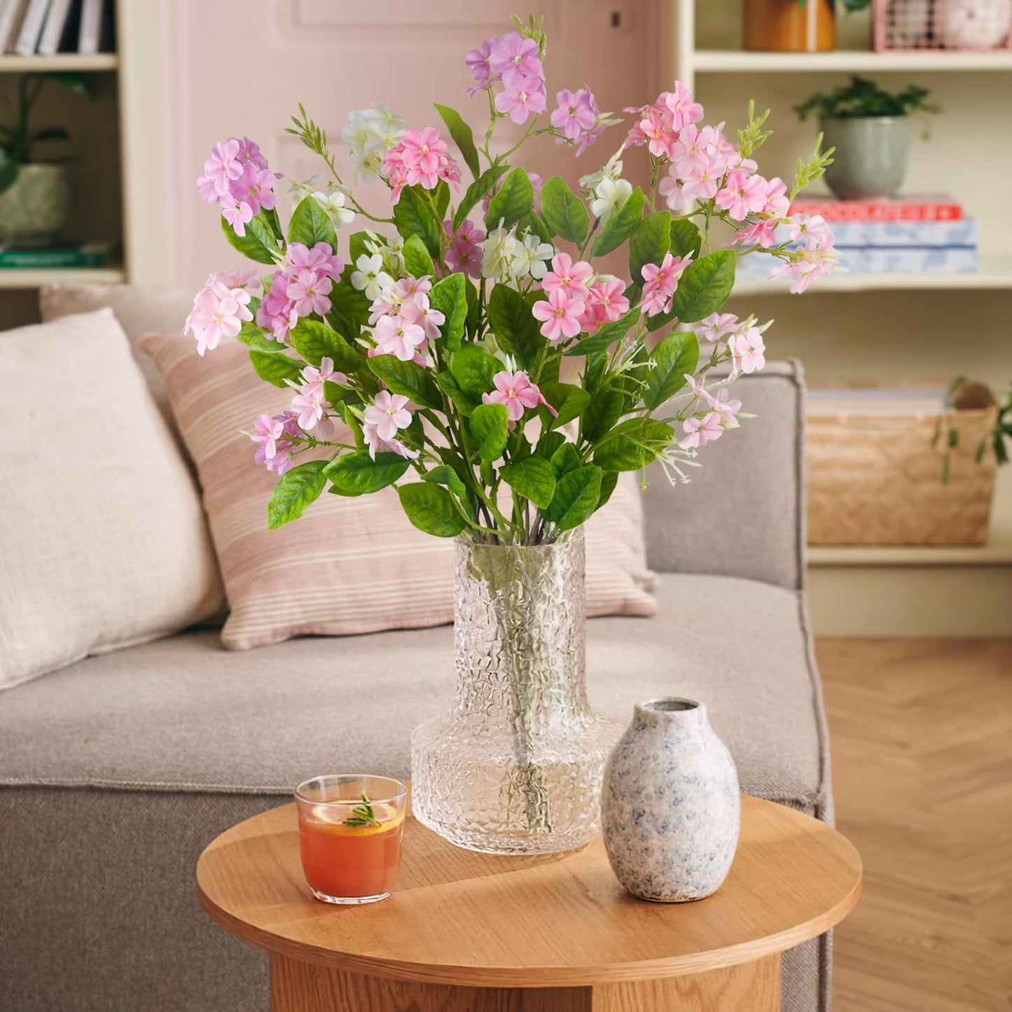 FAICOIA 4 Pcs Artificial Flowers for Decoration 34 Inch Faux Silk Spring Summer Flower Branches Long Stem Silk Wildflowers Artificial Flowers Bulk Floral Arrangement for Vase Home Table Centerpieces