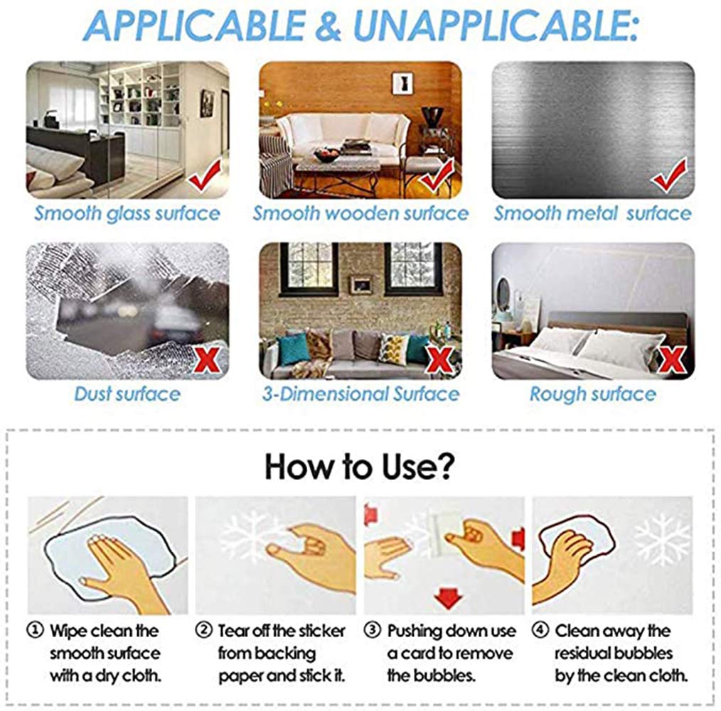 LONGTEN Christmas Windows Static Stickers Clings Santa Claus Snowman Deer Snowflake Removable Vinyl Christmas Tree DIY Wall Window Door Mural Decal Sticker for Showcase