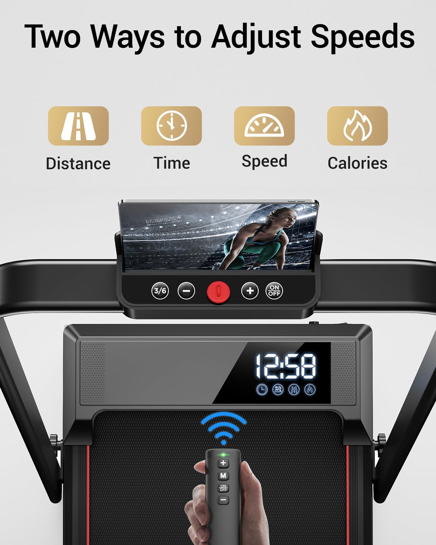 14% Incline Walking Pad Treadmills for Home and Office, 3-in-1 Portable Under Desk Treadmill, Folding Treadmill with 2.5 HP Quiet Brushless, 300 LBS Capacity