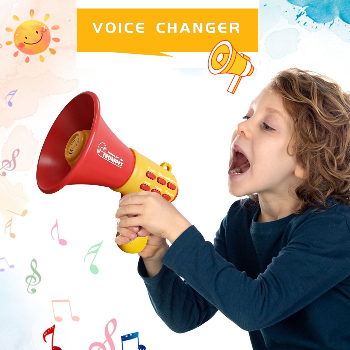 Voice Changer for Kids, Megaphone for Kids, Voice Changing Device Recorder for Boys & Girls Ages 3+ Years Old and Up Birthday Gifts Noisy Toys Kids Voice Changer Toy for Boys and Girls