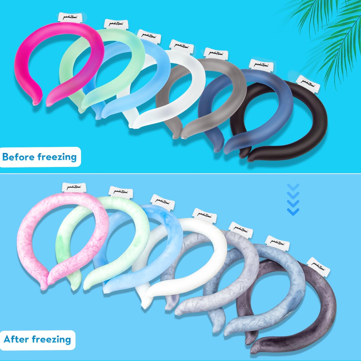 Neck CoolingTube, Reusable Ice Coolers Wearable Body CoolingProducts, Neck Coolers for HotWeather