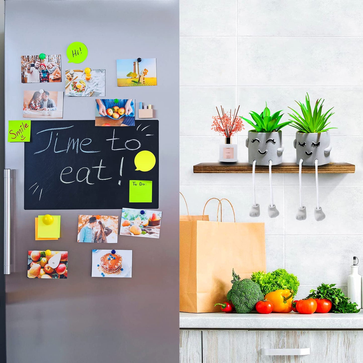 skycoo 2Pack Fake Plants in Cute Pots, Indoor Faux Plants Decorations Lifelike with Artificial Flowers for Office Bathroom Bedroom Living Room Kitchen Home Farmhouse Shelf Decor D