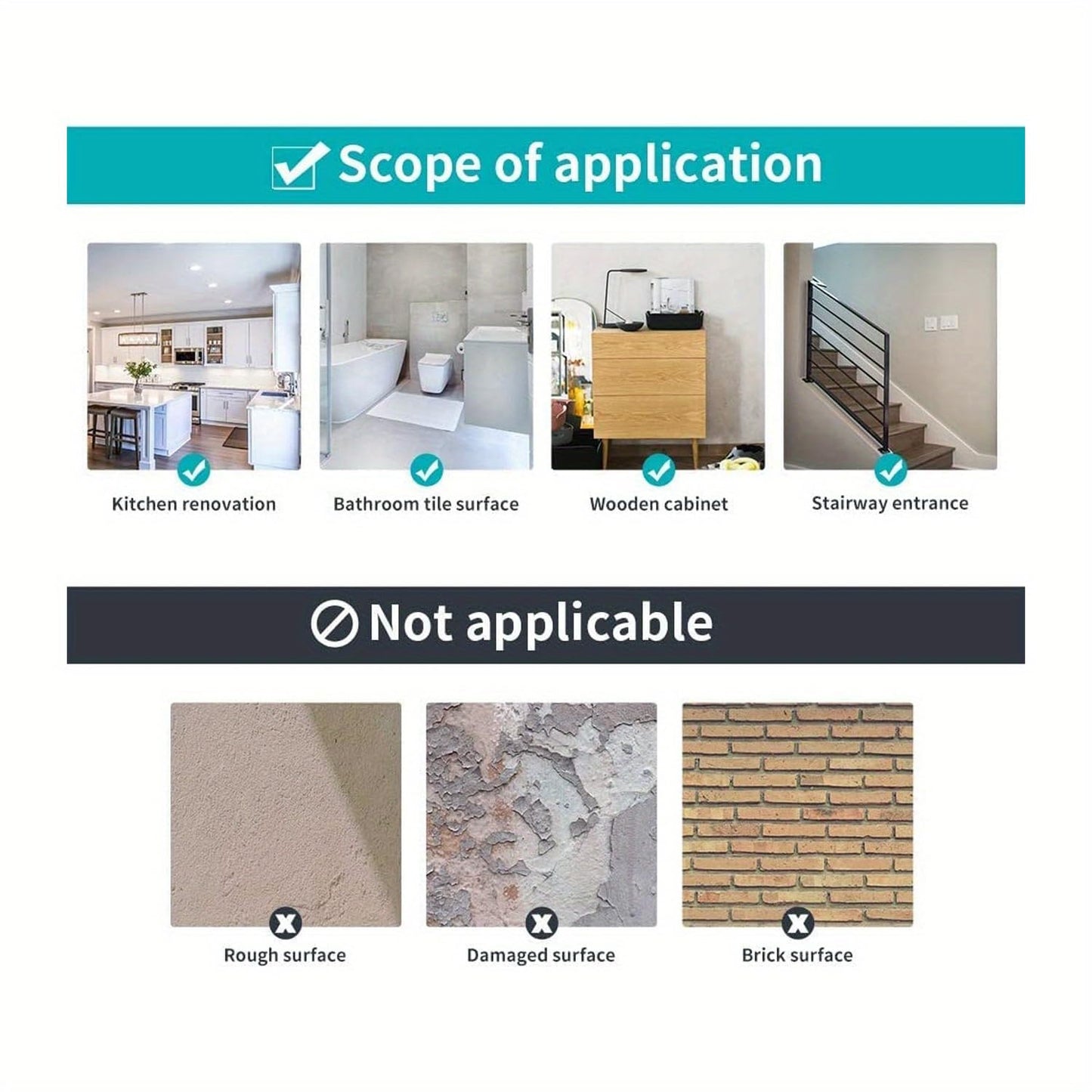 Moroccan Tile Stickers 30-Pack, 4x4inch – Peel and Stick Vinyl Decals, Waterproof Removable Backsplash Tiles for Kitchen, Bathroom & Furniture Decor