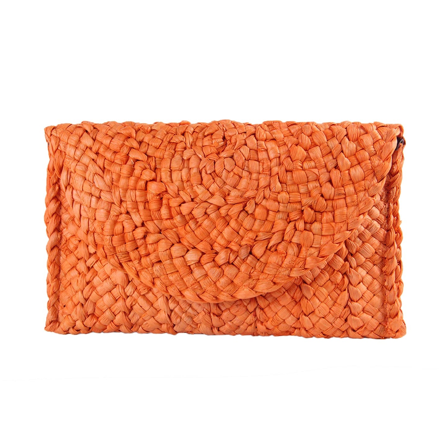 KUANG! Womens Straw Clutch Purse Handbag Shoulder Clutch Envelope Wallet Beach Straw Purse for Ladies