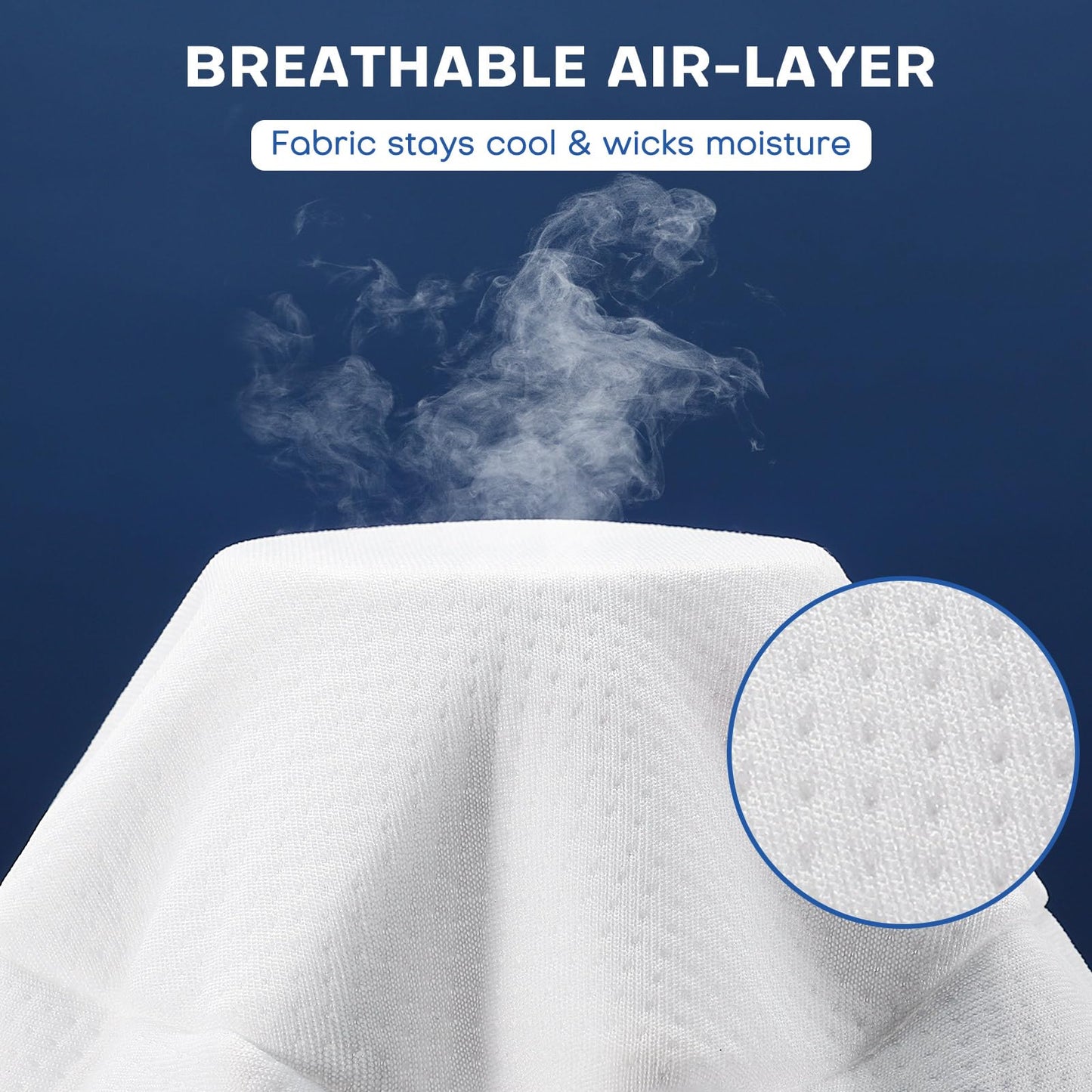 Noverlife 2 Pack Leg Pillow Covers for Contour Knee Pillow, Zippered Pillowcover ONLY, Replacement Pillow Cases for Memory Foam Knee Pillows Washable Pillowcases for Heart Shaped 10x9inch Leg Pillow