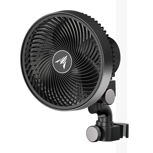 AC Infinity CLOUDRAY A6, Grow Tent Clip Fan 6” with Redesigned Long-Life EC Motor, Custom 10 Dynamic Wind Speeds, Weatherproof IP-54, Manual Swivel, for Hydroponics Circulation Cooling