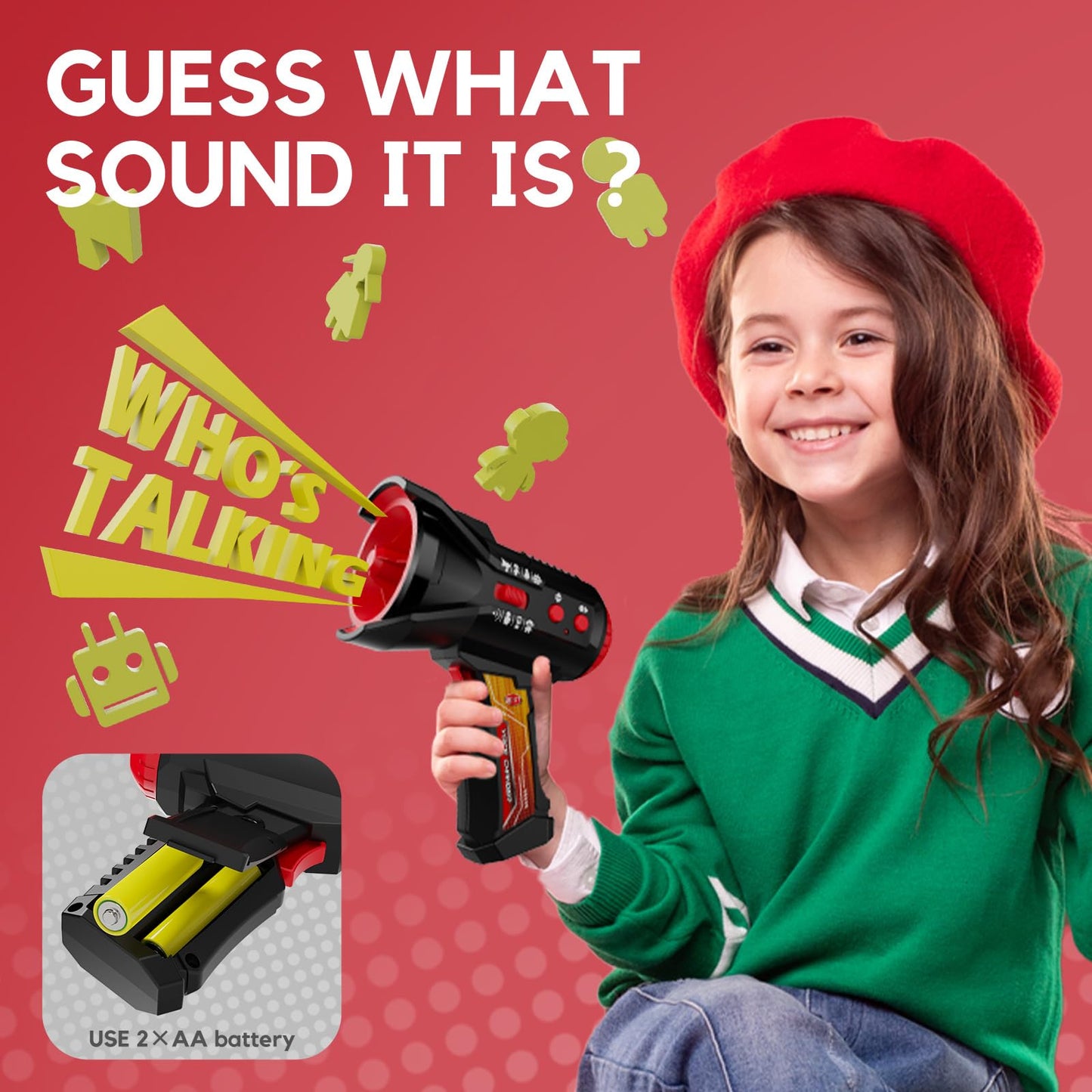 Multi Voice Changer for Kids with 8 Different Voice Effects, Voice Changer, Recorder, and Megaphone Function, Kids Voice Changer Toy for Kids, Teens Age 3 Years and Up