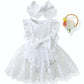 Renotemy Newborn Baby Girl Lace Romper Infant Summer Boho Flower Tulle Dress Party Gifts Newborn Photography Outfits