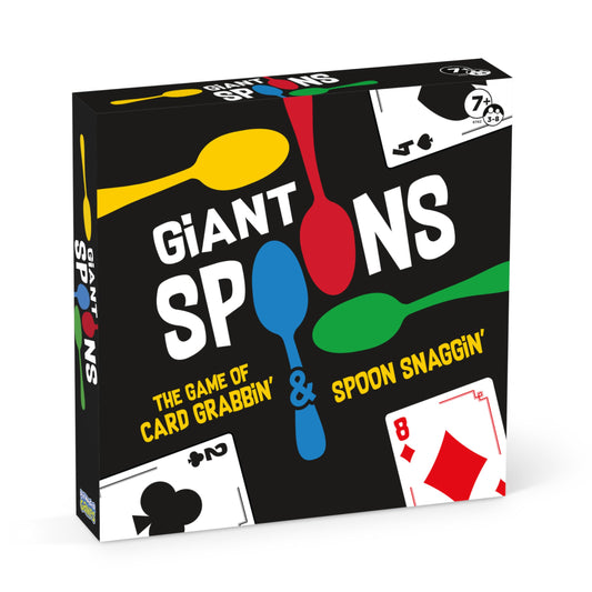 Spoons in a Case, Card Games for Kids - Spoons Game, Fun Family Games for Kids and Adults, Game Night, Travel Games, 3-6 Players, Ages 7+