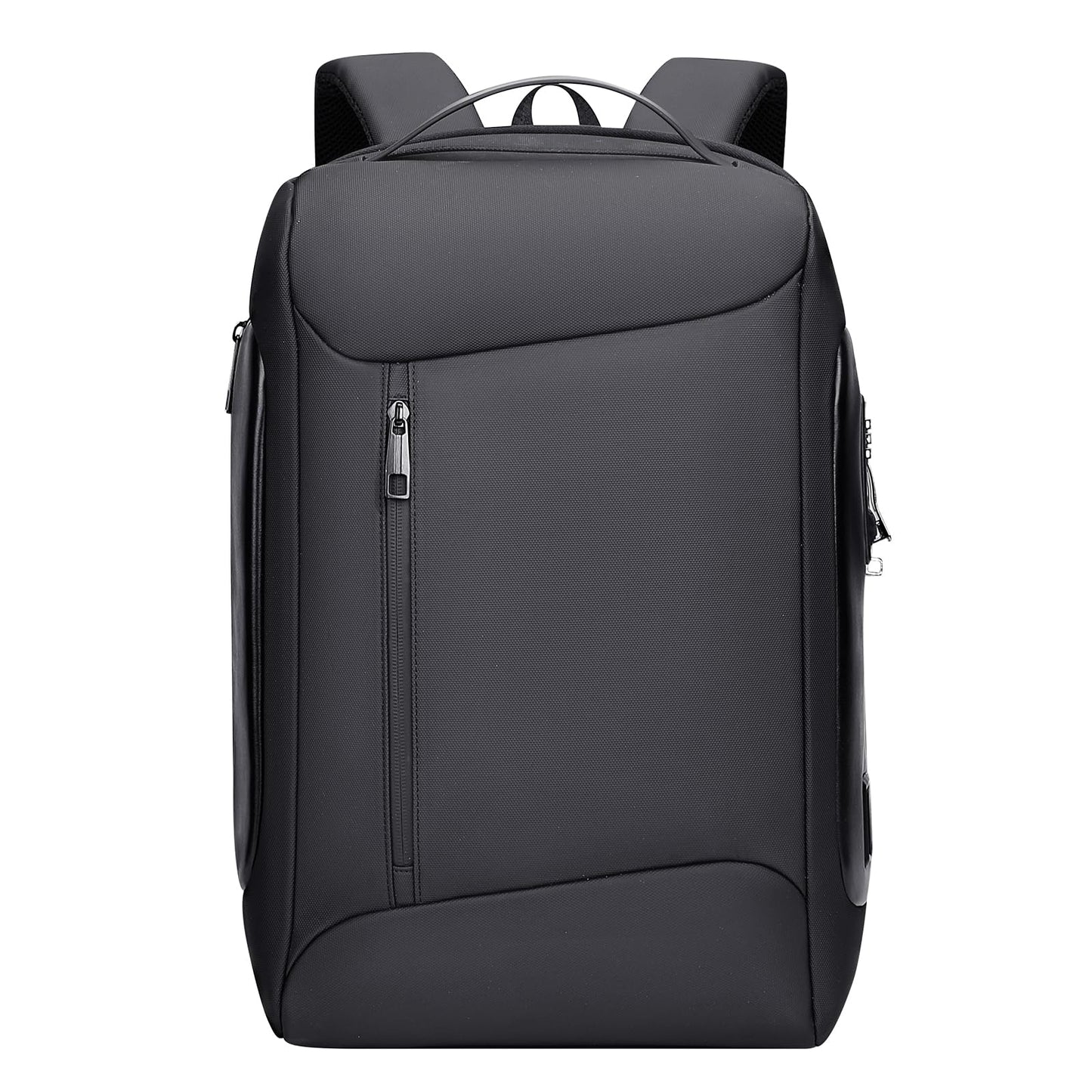 WITZMAN Anti-theft Business Laptop Backpack for Men with USB Charging Port Smart Work Backpack 15.6 Inch Laptop(BN008 Black)