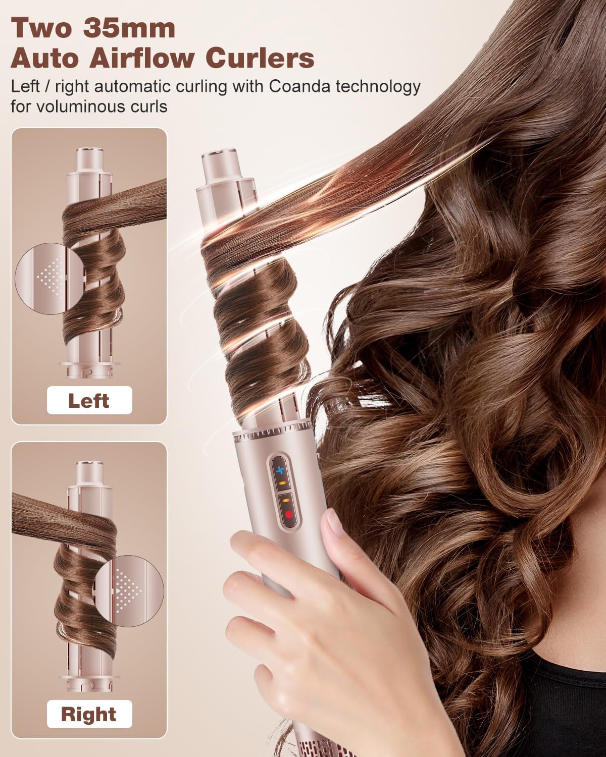 7MAGIC 7 in 1 Hair Styler & Hair Dryer Brush, 110,000 RPM High-Speed Blow Dryer with Negative Ions for Frizz-Free Styling Fast Drying Curling Volumizing Straightening, Hot Air Styler with Travel Case