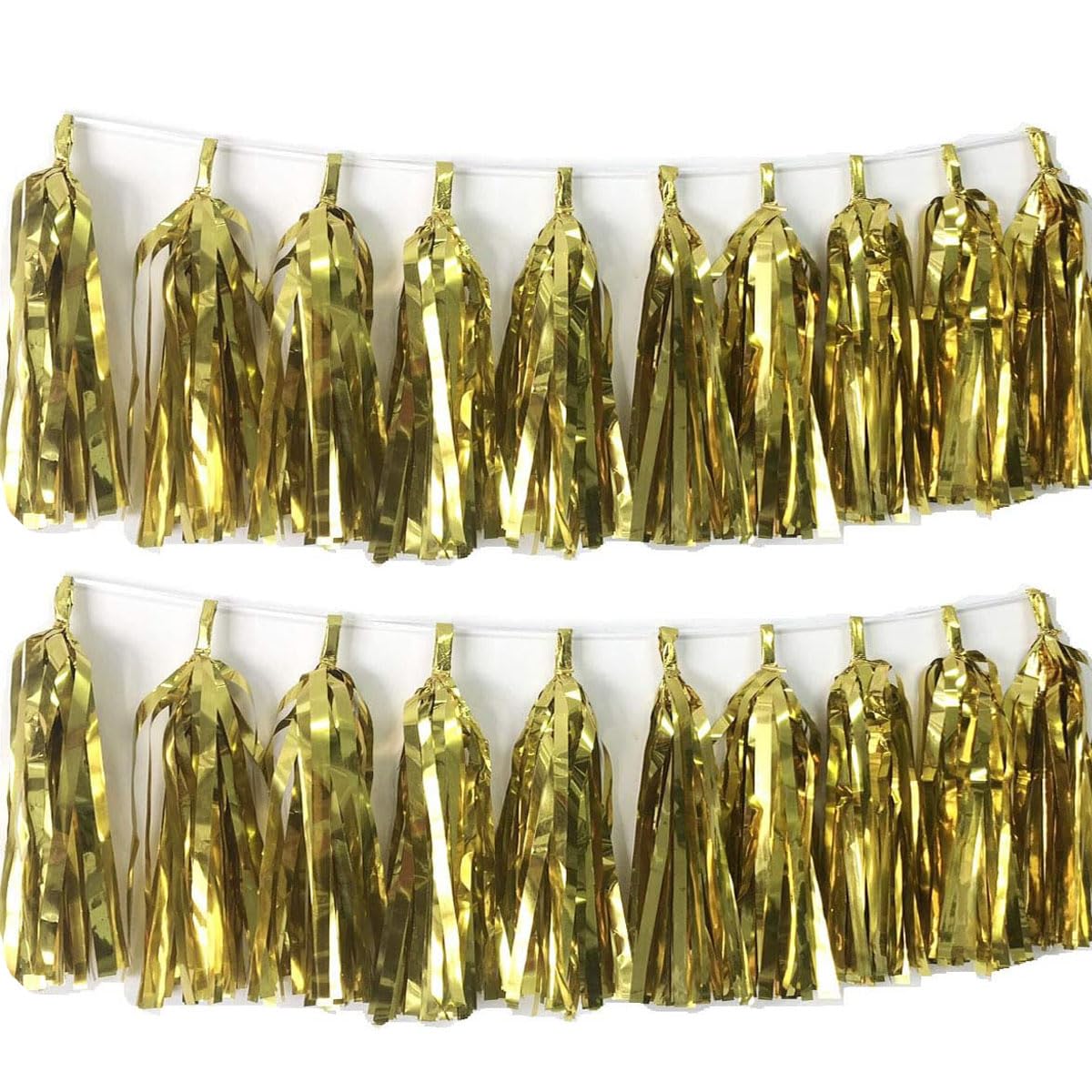 30pcs Paper Tassels Garland Banner Tissue Paper Tassel DIY Hanging Paper Decorations Party Tassel Garland Decor Baby Shower Nursery Wedding Festival Baby Shower Decoration(30, Gold)