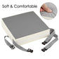 Booster Seat for Kitchen Chair - PU Waterproof Toddler Booster for Dining Table, Portable Travel Increasing Cushion for Kid (Grey)