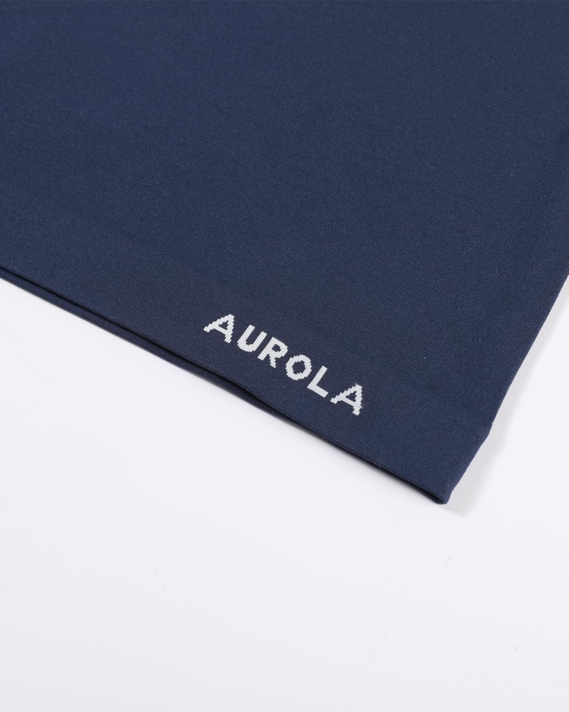 AUROLA Women Essentials Seamless Short Sleeve Fitted Tshirt Gym Workout Athletic Shirts Top Tee Tuxedo Blue