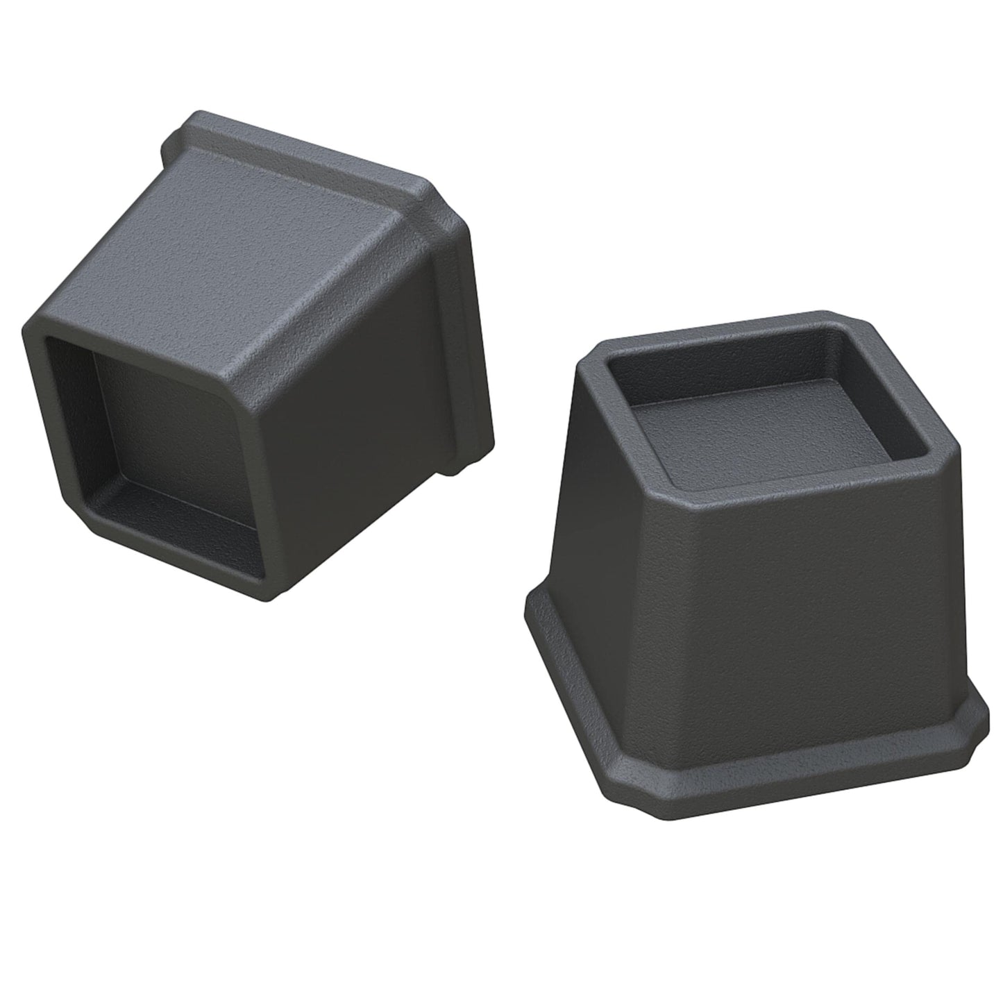 Whynonap Bed Risers 3 Inch Heavy Duty Bed Elevators, Set of 6 Lifts Up 3,000 lbs Furniture Riser for Sofa and Table, Black