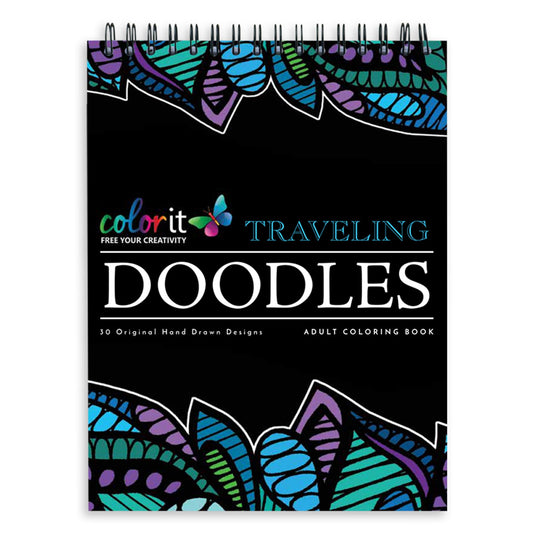 ColorIt Traveling Doodles Illustrated By Virginia Falkinburg