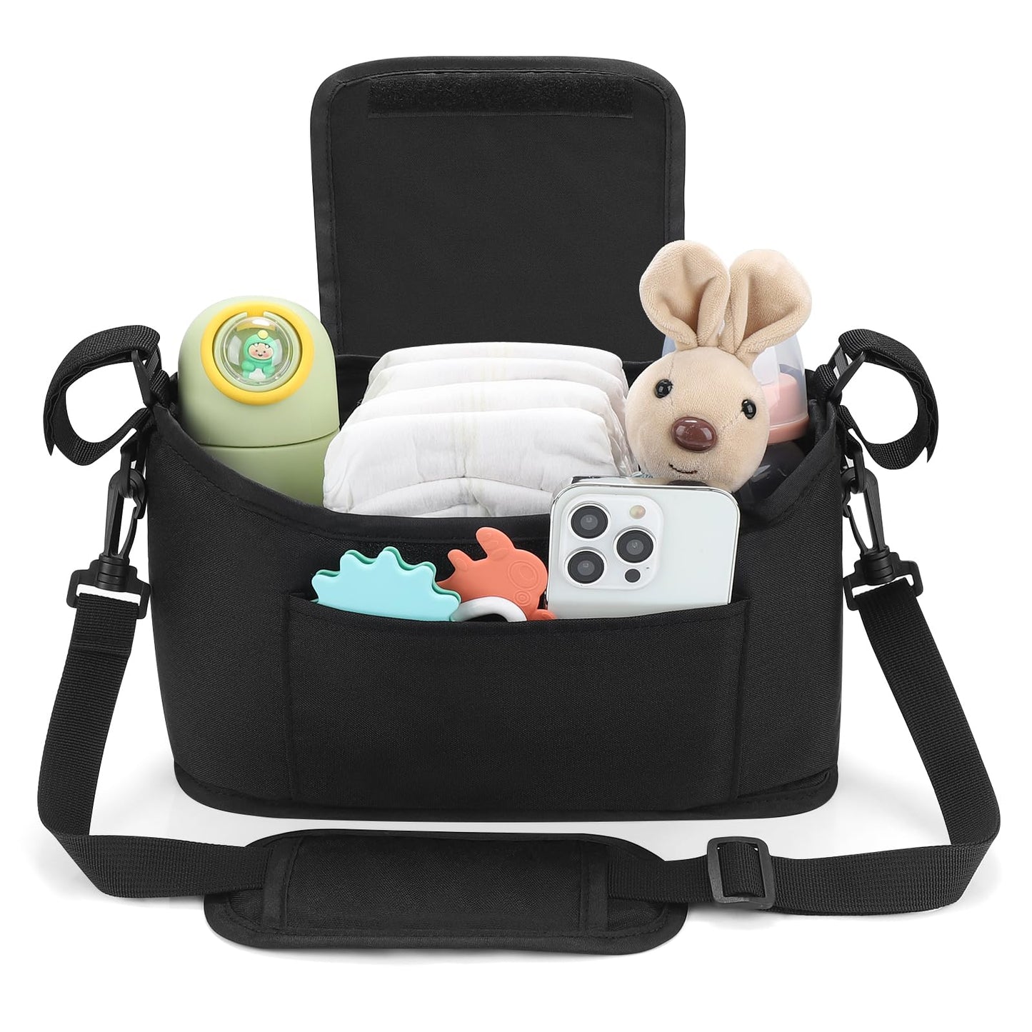 Accmor Universal Stroller Organizer, Stroller Bag Caddy Organizer, Stroller Organizer Accessories for Uppababy, Baby Jogger, Nuna, Doona, Britax Strollers