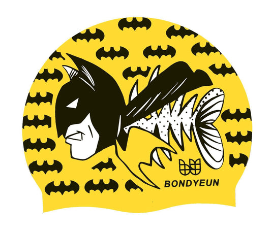 Swim Cap for Long Hair Kids Junior Men Women with Short or Medium Hair with Designs Silicone Swimming Caps