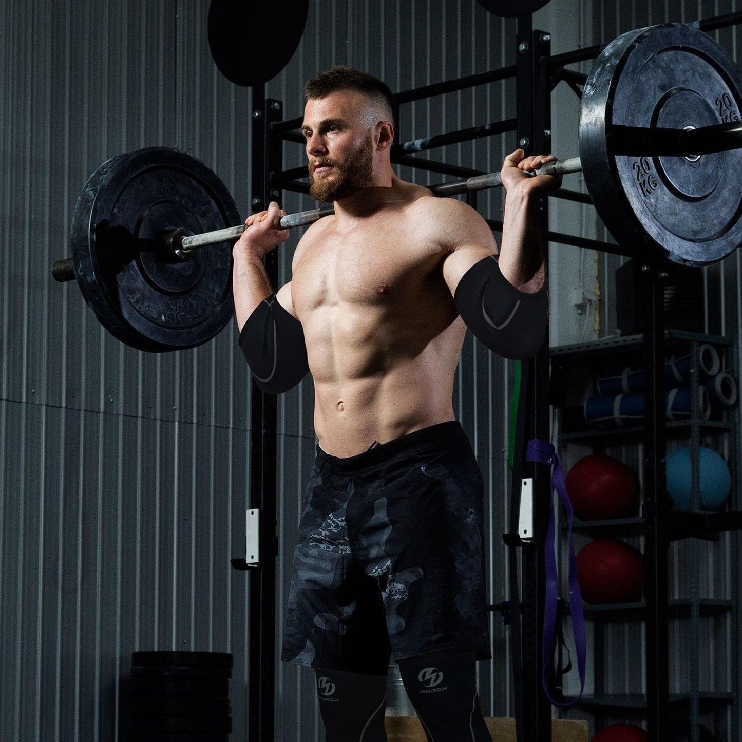 Elbow Sleeves (Pair),Support for Weightlifting,Powerlifting,Squat,Basketball and Tennis,5mm Neoprene Compression Brace for Both Women and Men (XX-Large, Black New)