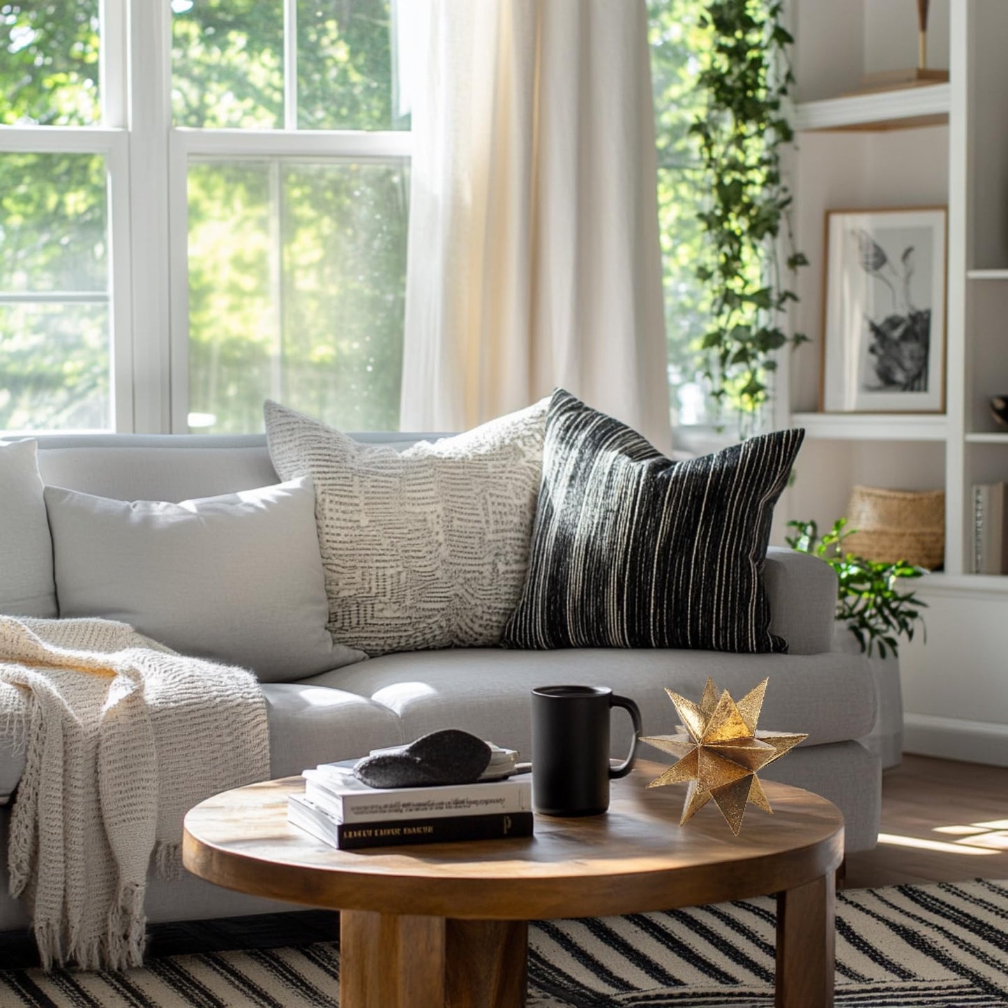 Braxio Modern Style Indoor Home Decor - Resin Gold Multi-Angle Stars Abstract Geometric Sculpture for Living Room Office Desk Bookshelf Table Decor Home Decorations 7 * 7 * 6 Inch