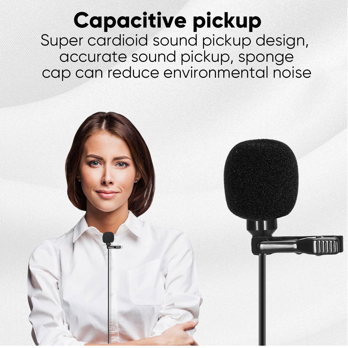 W IN-MIX Wireless Microphone System - Professional 4 UHF Mic Set with Fixed Frequency, 260ft Long Range, Crystal Clear Sound for Singing, Karaoke, Church, Includes 4 Bodypack Mics