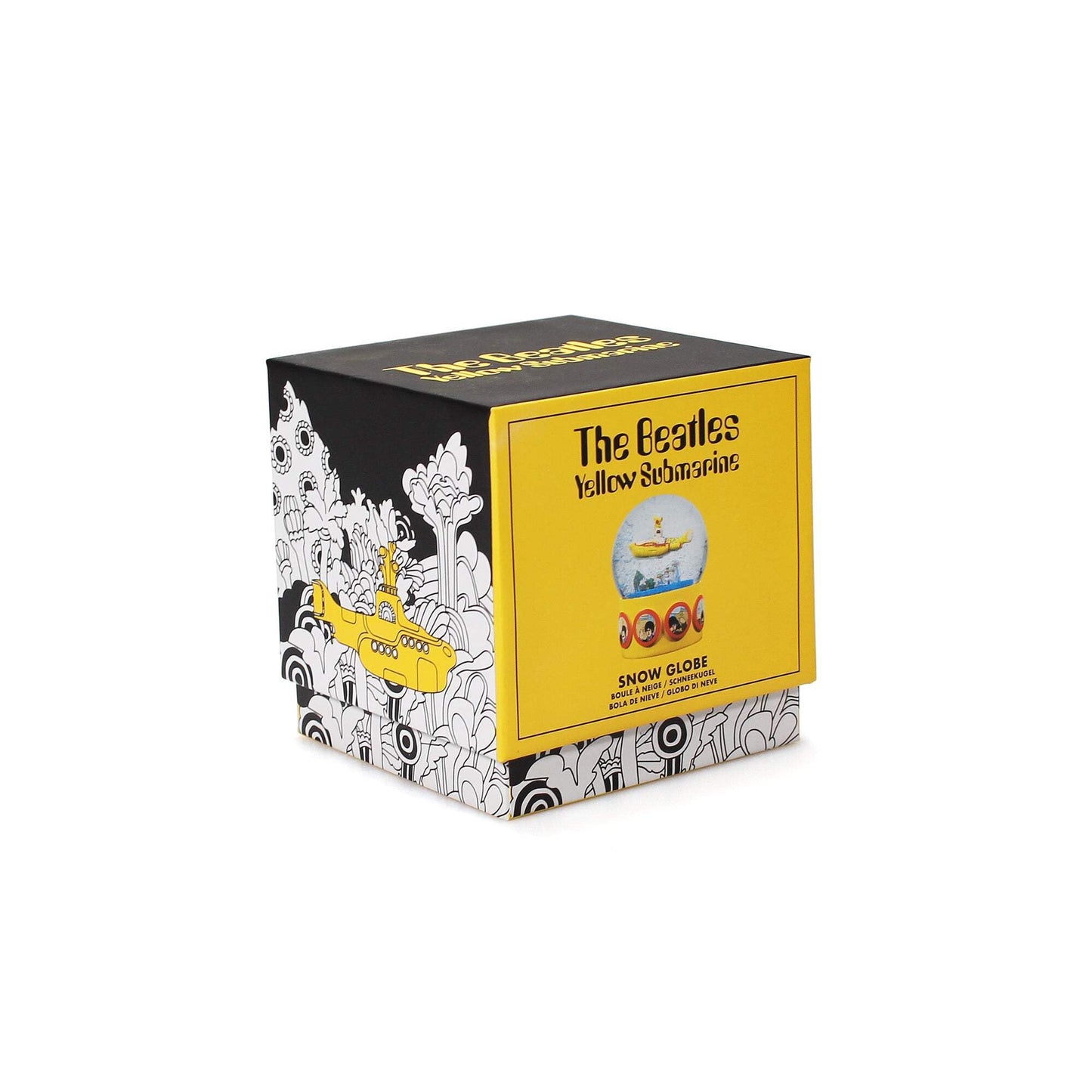 Half Moon Bay | Yellow Submarine Snow Globe | The Beatles Snow Globes For Adults | Quirky Christmas Ornaments & Christmas Decor | Funny Snow Dome | The Beatles Gifts & Music Gifts | Musical Xmas Decor