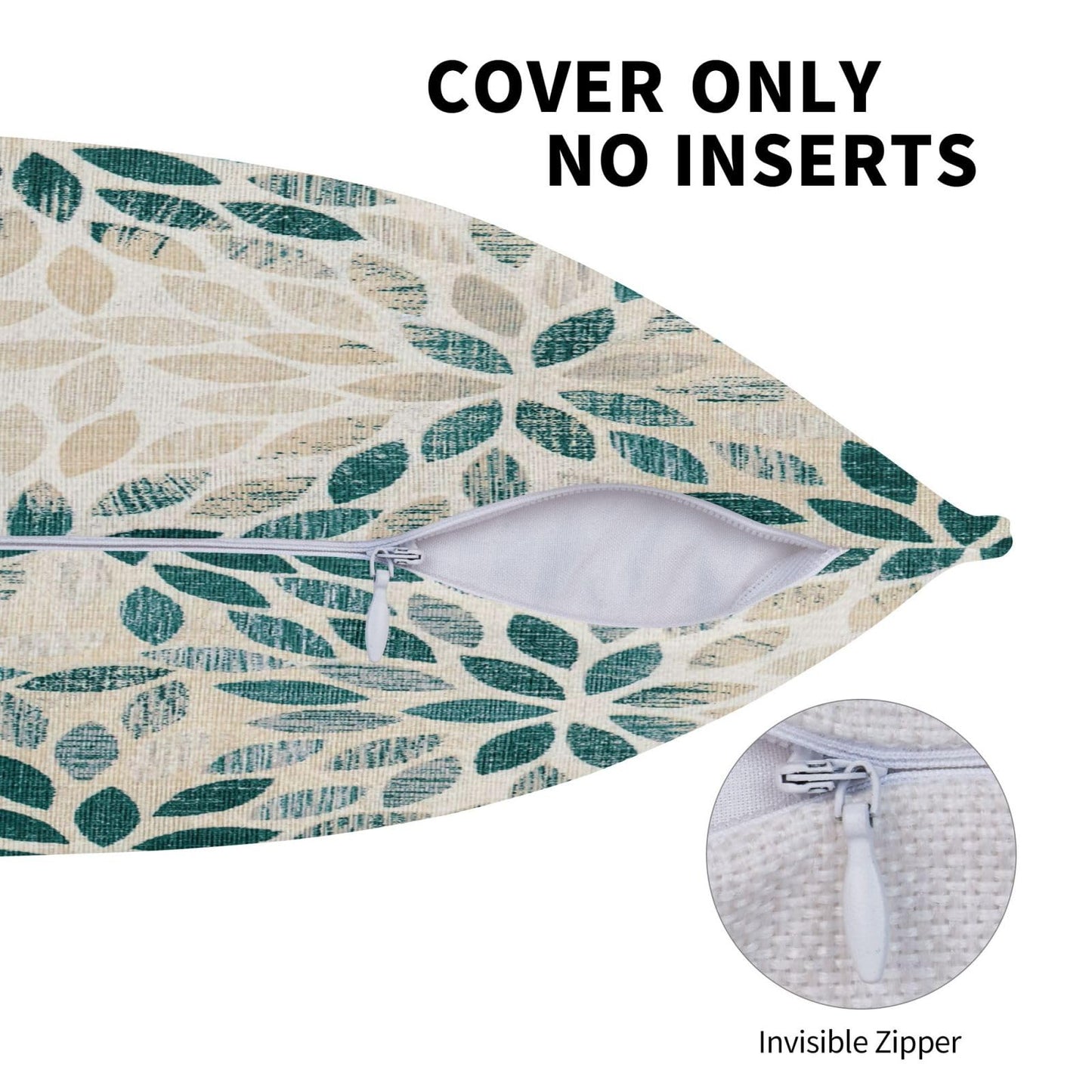 Dark Teal Dahlia Pillow Covers 18x18 Inch Set of 2 Summer Geometric Rust Flower Outdoor Decorative Throw Pillows Farmhouse Turquoise Pillow Case Linen Square Cushion Cover for Home Sofa Bedroom