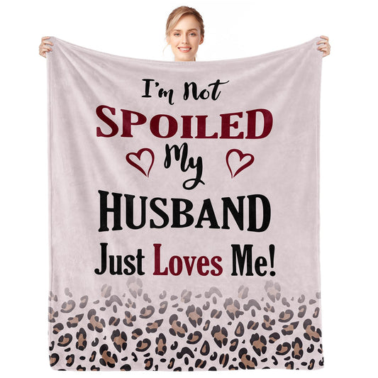 CENSIHER Gift for Wife from Husband to My Wife Blanket Wedding Anniversary Romantic Gifts for Women Birthday Christmas Valentine's Mother's Day Healing Thoughts Blanket Presents for Her