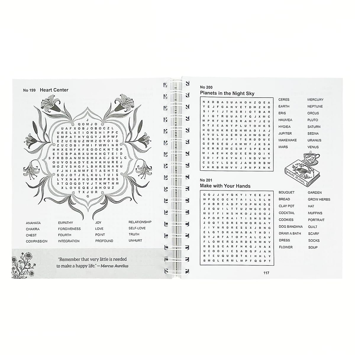 Mindfulness Word Search Book - Spiral-Bound Puzzle Multi-Level Word Search Book for Adults Including More Than 400 Puzzles; Puzzles for Self-Care and a Zen Mind (Brain Busters)