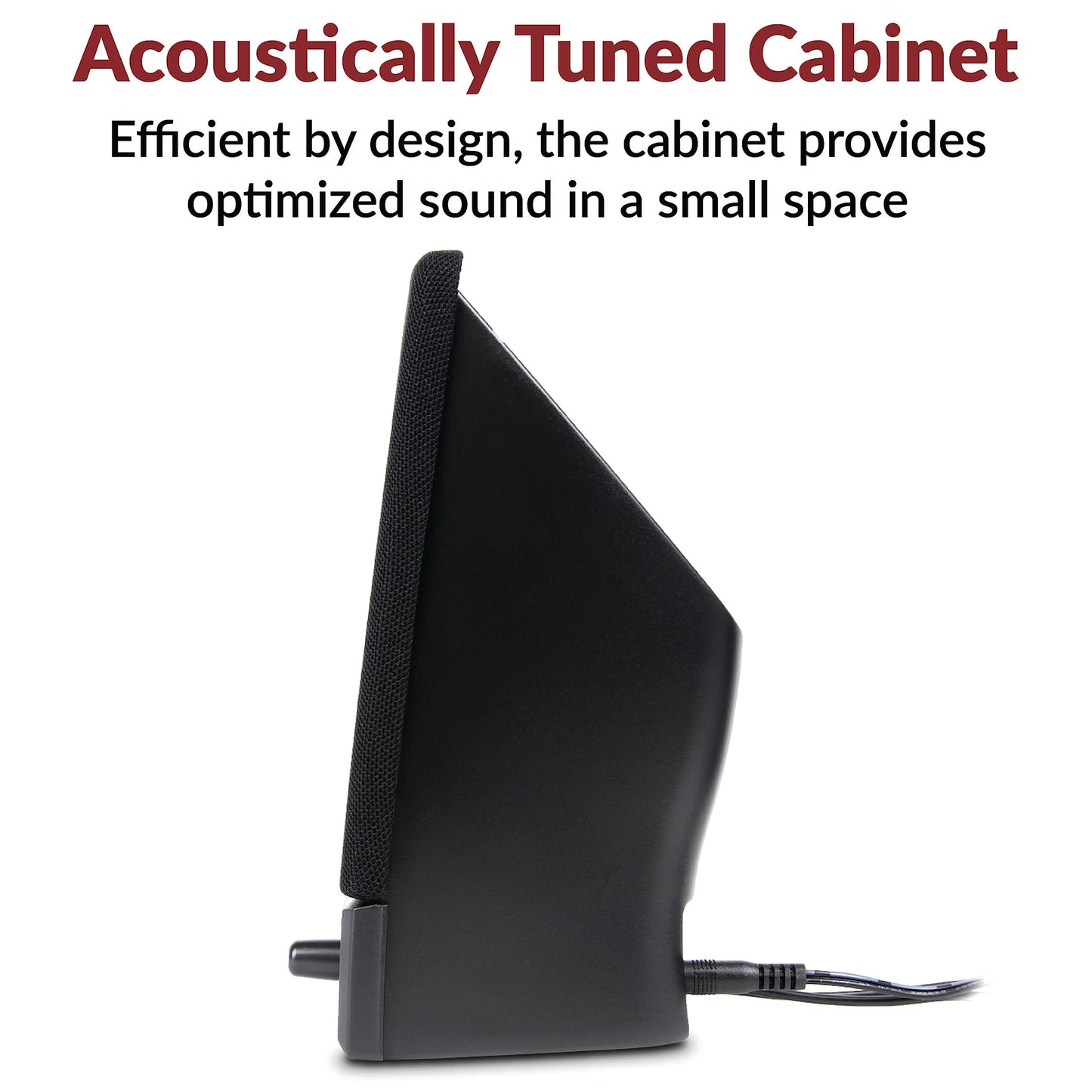 Cyber Acoustics CA-2014 Computer Speakers, Full Stereo Sound, Convenient Controls, Easy Setup