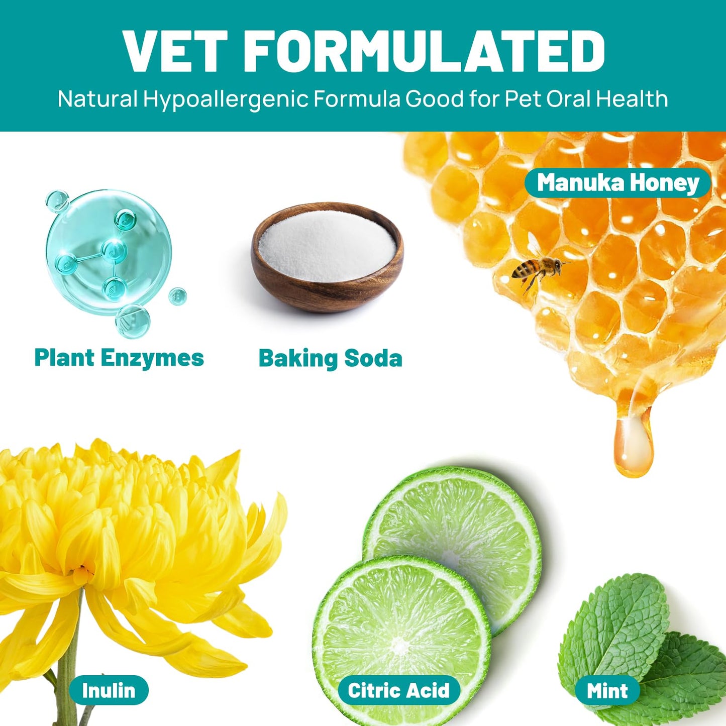 SmileDenX Dog Dental Care Finger Wipes - Teeth Cleaning Finger Wipes for Dog & Cats - Tooth Brushing Kit Dental Wipes for Dog - Reduces Plaque & Freshens Breath (50 PCS, Unscented)