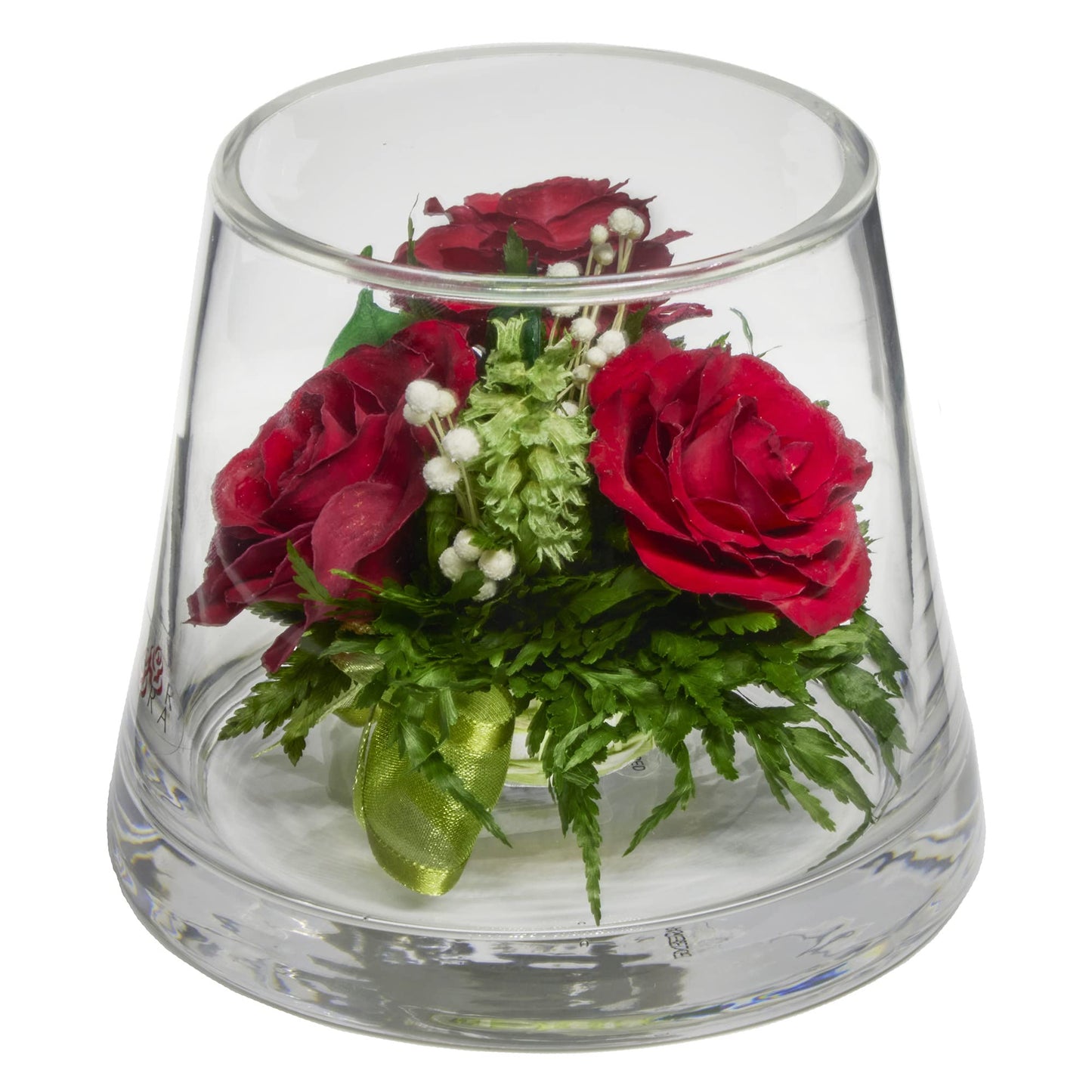 Fiora Flower | Long Lasting Real Roses in a Sealed Vase | Lasts up to 5 Years | Unique Present Gift