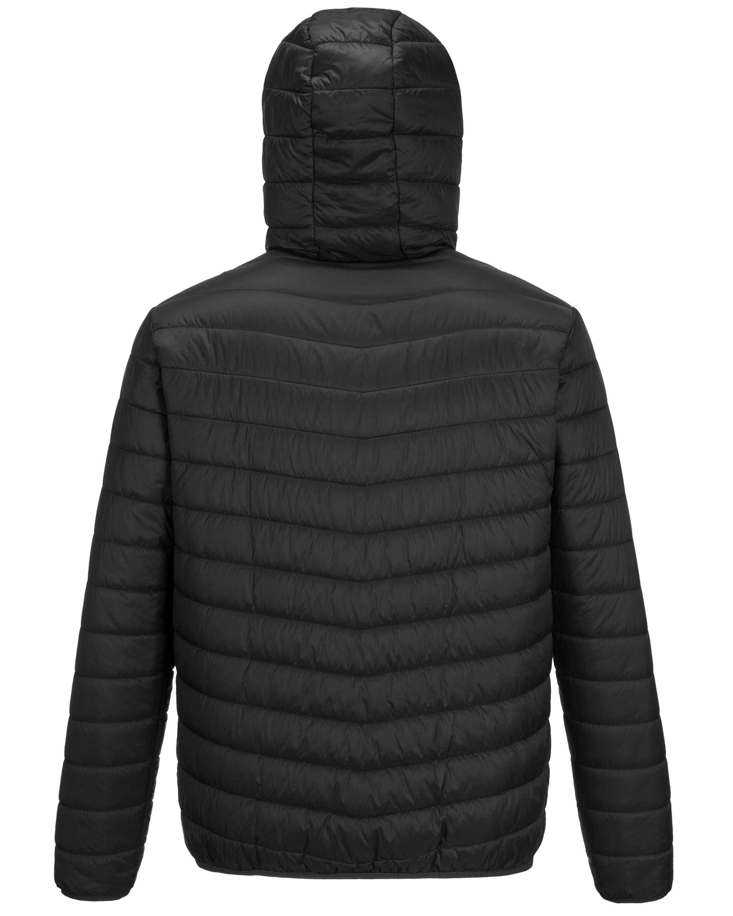 Outdoor Ventures Men's Lightweight Packable Hooded Puffer Jacket Insulated Winter Coat for Snow Ski Traveling