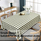 Yofori Gingham Tablecloth Rectangle Table Cloth Heavy Duty Cotton Checkered Table Cover for Spring Picnic Kitchen Dining(C-Sage Green, 52x52 inch)