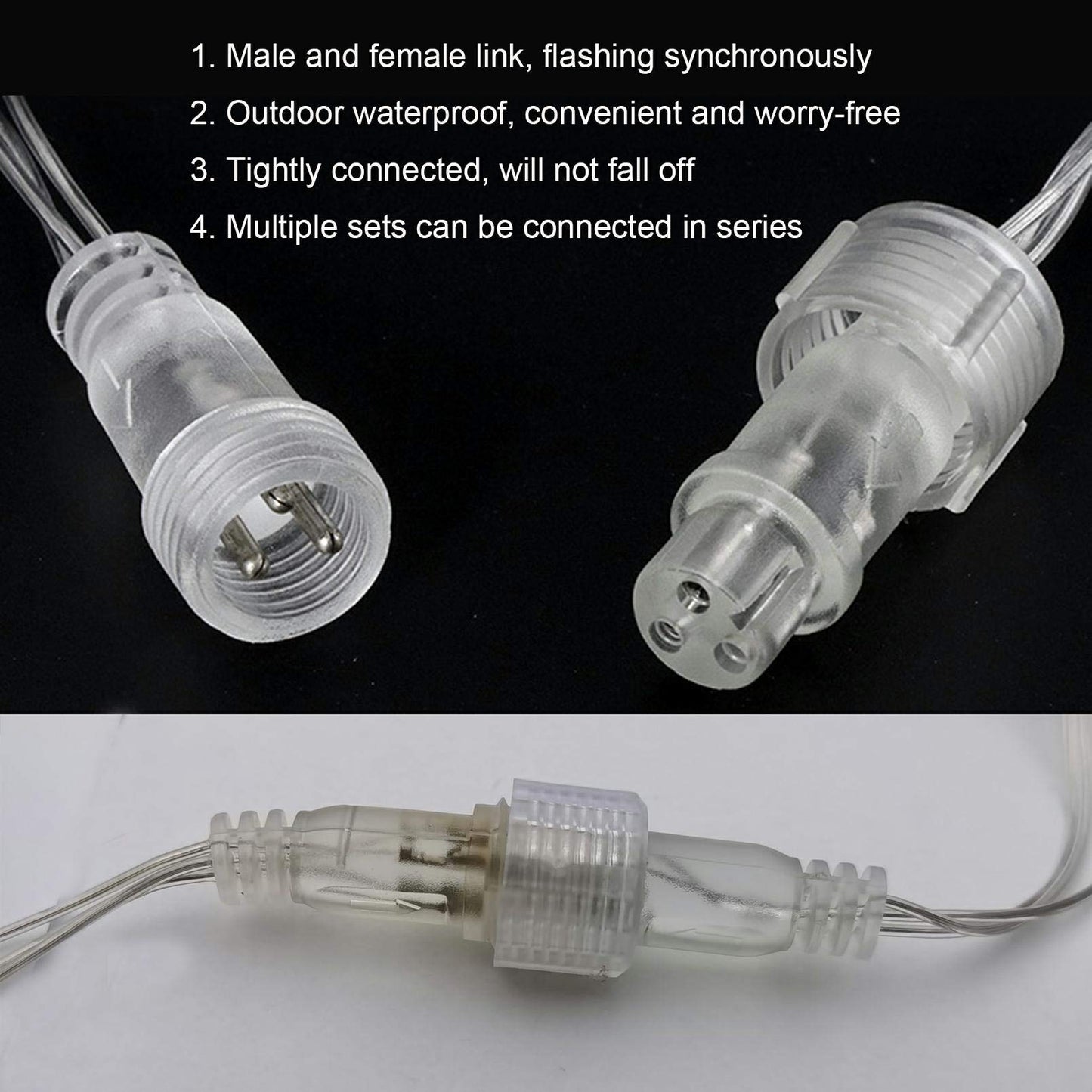 FATONESA LED Icicle Christmas Lights, 13FT 96 LEDs Fairy String Lights Extendable Curtain 8 Modes Dangling Twinkle Novelty Hanging Lights for Ceiling Party Window Decorations, Warm White 4M