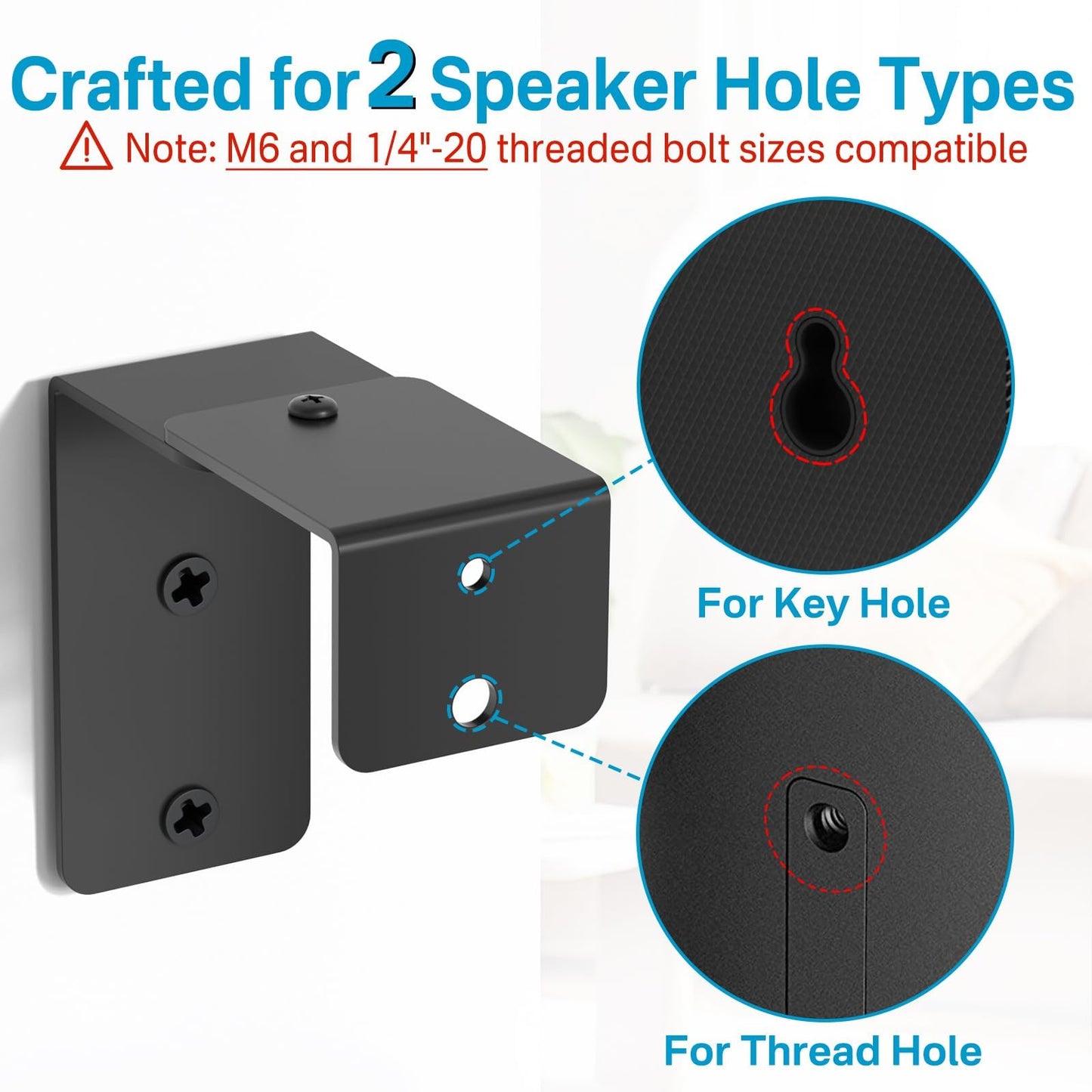 Speaker Stands for Vizio Speaker Stands Pair with Speaker Wall Mount - Floor Speaker Stand for Vizio Surround Sound Speaker Stands Height Adjustable for Vizio M512a-h6 M51ax-J6 Speaker Stand