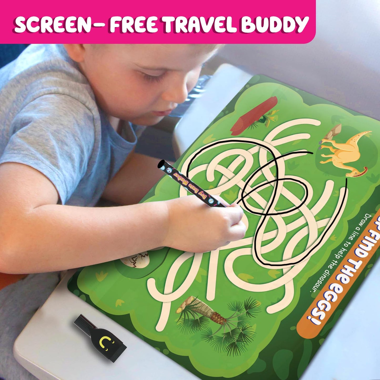 Funcils Search and Find for Kids & Toddlers - Preschool Learning Activity Book, Art and Craft Supplies, Seek Find Games, Birthday Gifts for Girls & Boys, Educational Toys for Ages 3, 4, 5, 6 Year Old