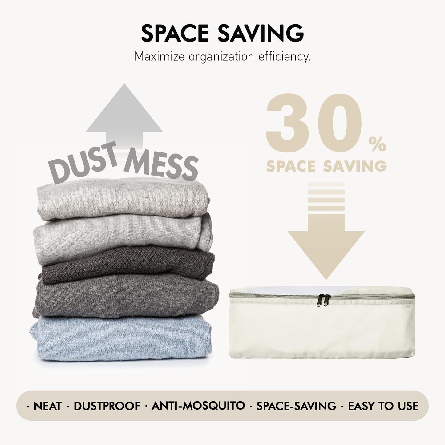 WVM Packing Cubes for Travel, 8 Set Luggage Organizer Bags with Shoe Bag, Toiletry Bag & Laundry Bag, Travel Accessories Essentials Packing Organizer, Beige