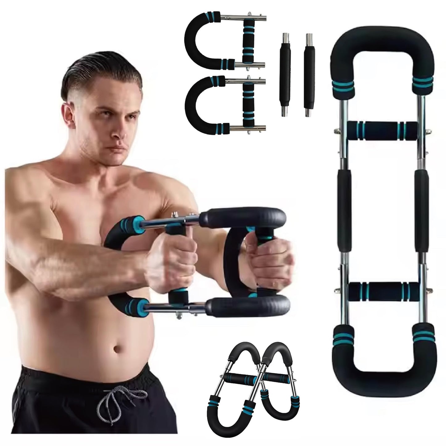 Twister Arm Trainer,Arm Trainer for Man,40-100lb Adjustable Arm Trainer with Chest Workout Equipment for Home Gym,Portable Home Fitness Equipment