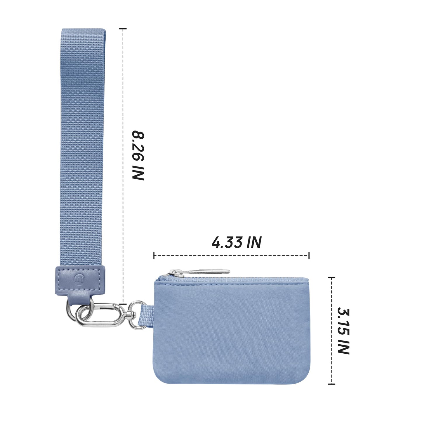 Mum's Memory Mini Zip Around Wristlet Wallet for Women Dual Pouch Wristlet Portable wallet Coin Purse Mini Women Coin Pocket