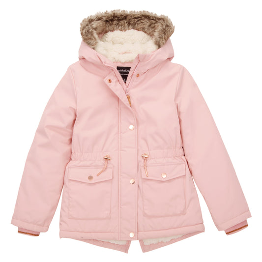 Rokka&Rolla Girls' Water-Resistant Sherpa Fleece Lined Puffer Jacket Winter Parka Coat